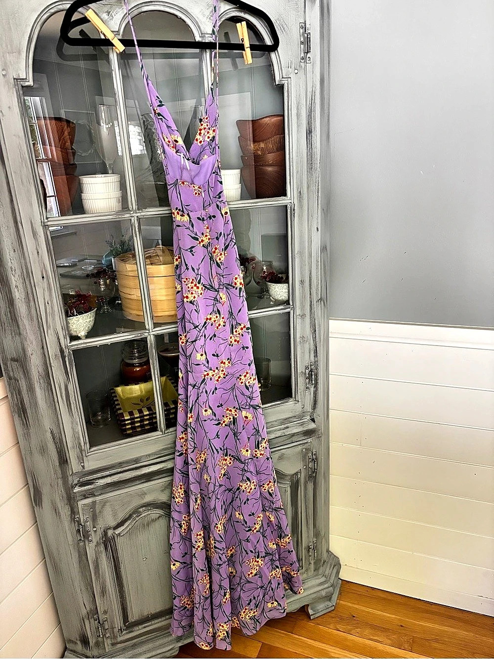 Floral Maxi Dress in Purple